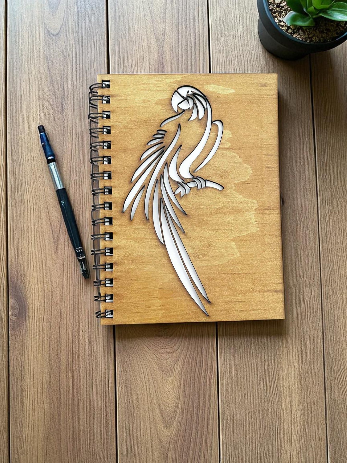 Cockatoo Cut Out Cover Diary