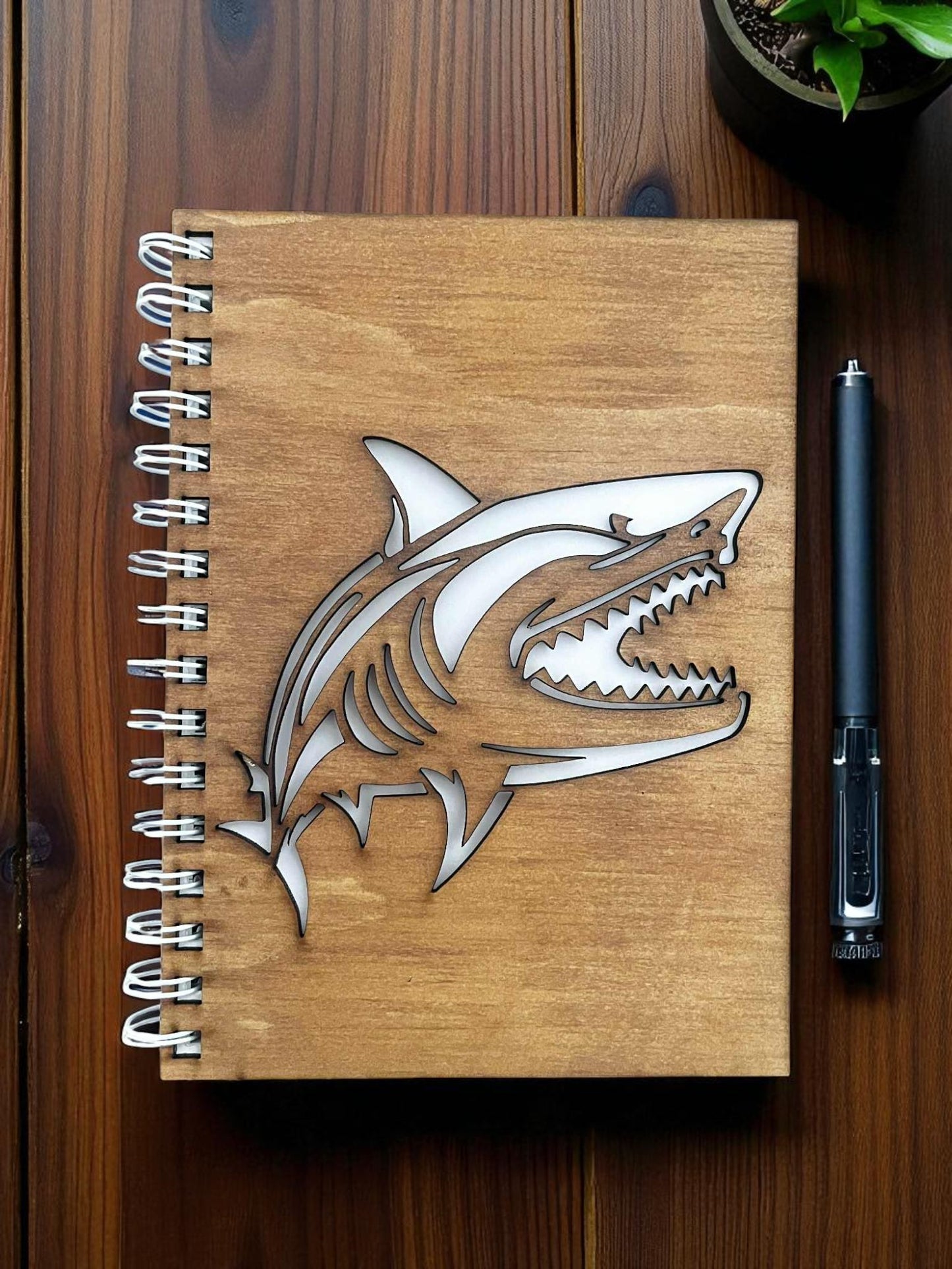 Shark Cut Out Cover Diary
