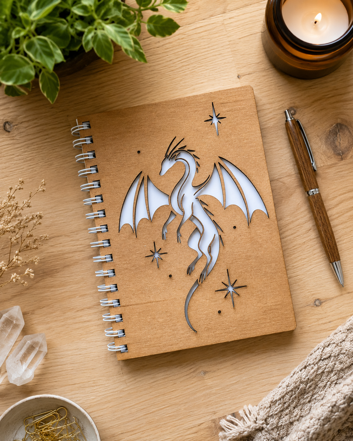 Dragon Cut Out Cover Notebook