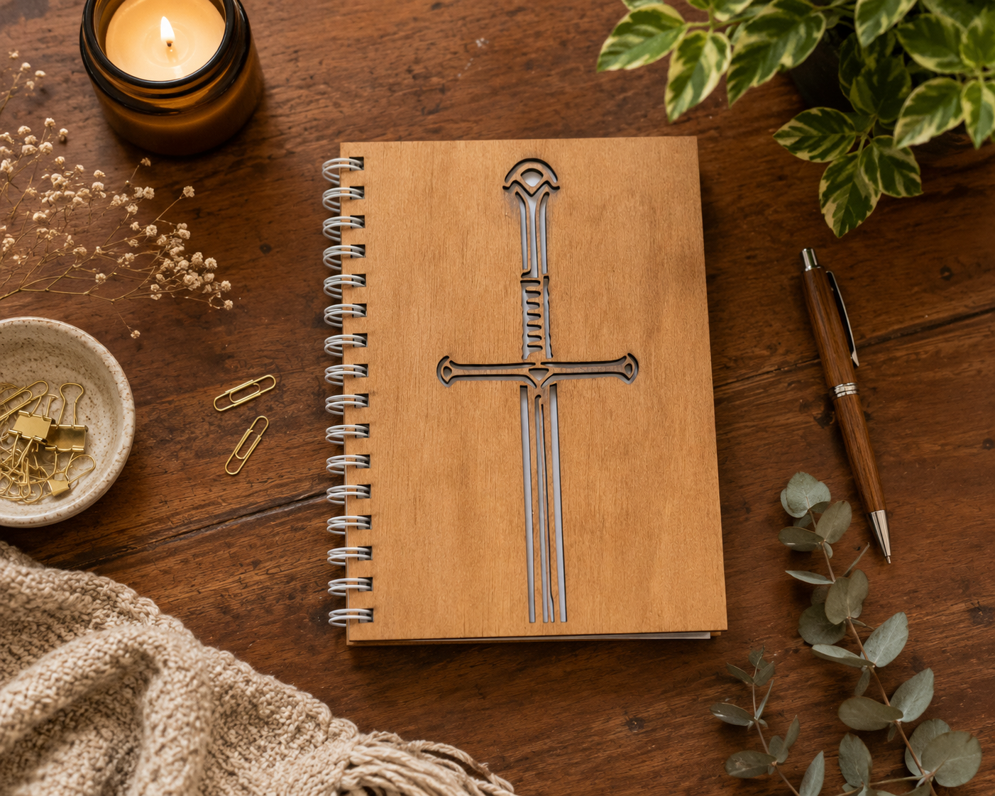 Sword Cut Out Cover Notebook