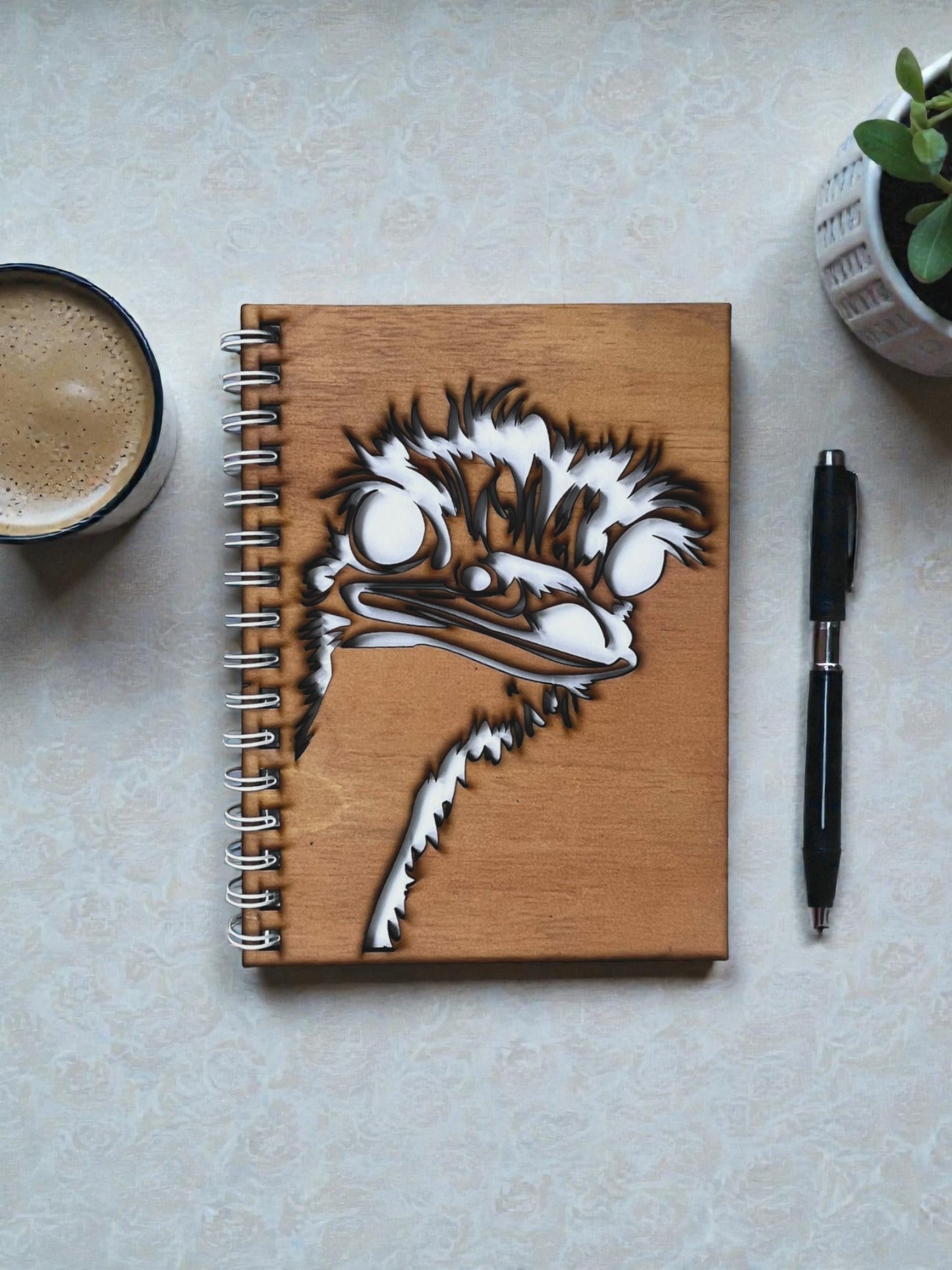 Emu Cut Out Cover Notebook