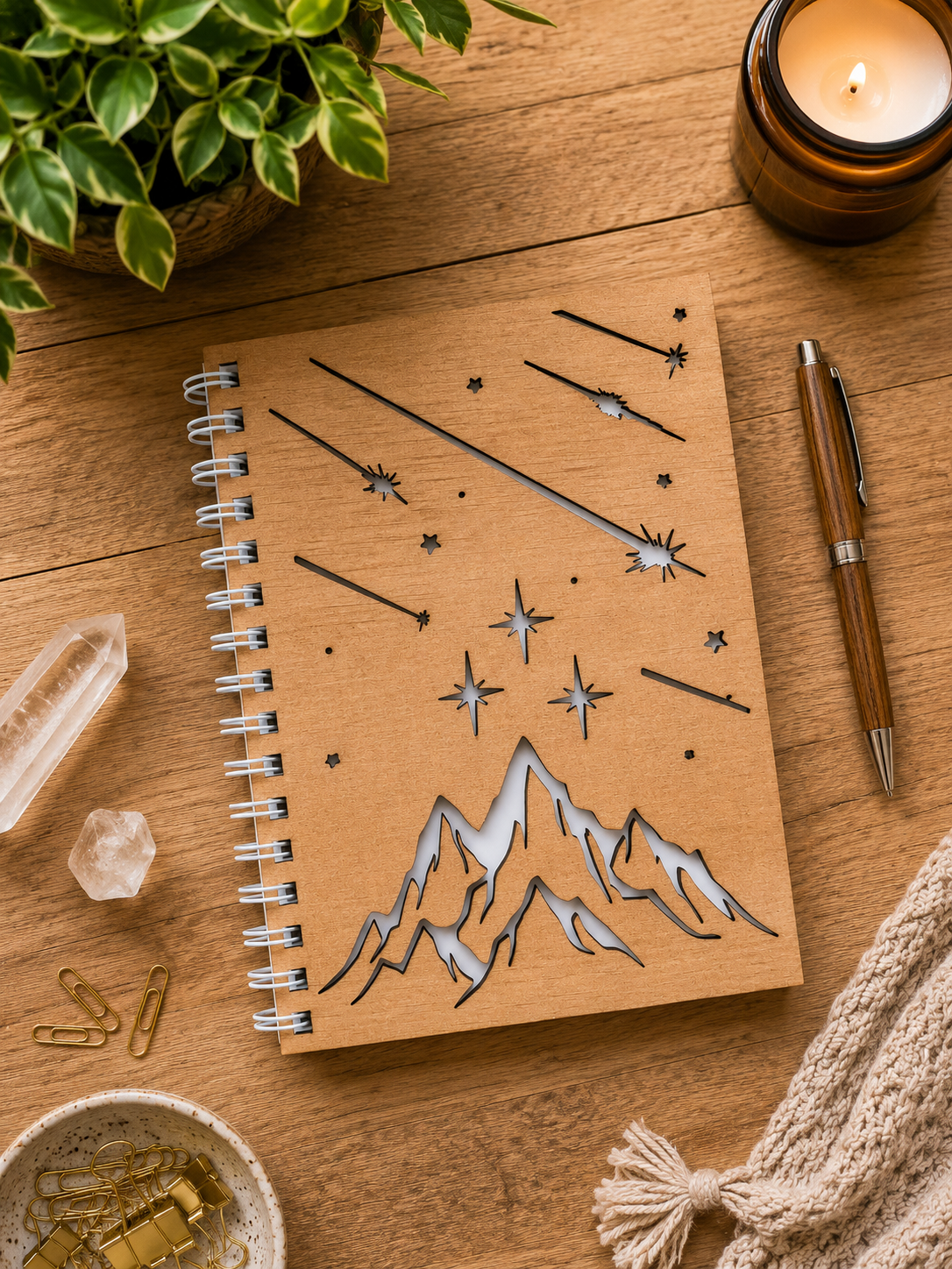 Starfall Cut Out Cover Notebook