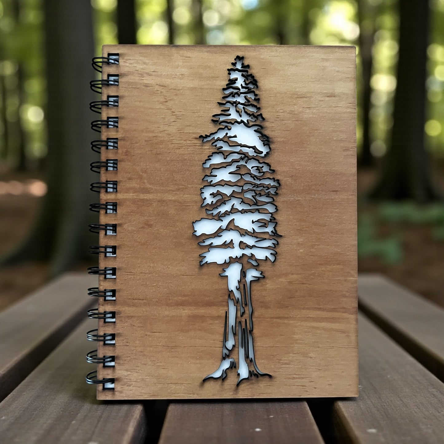 Red Wood Tree Cut Out Cover
