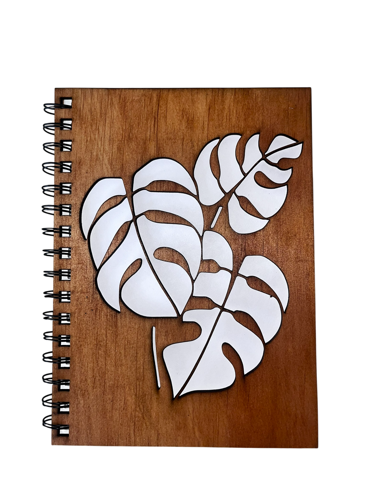 Monstera Leaves Cut Out Cover Notebook