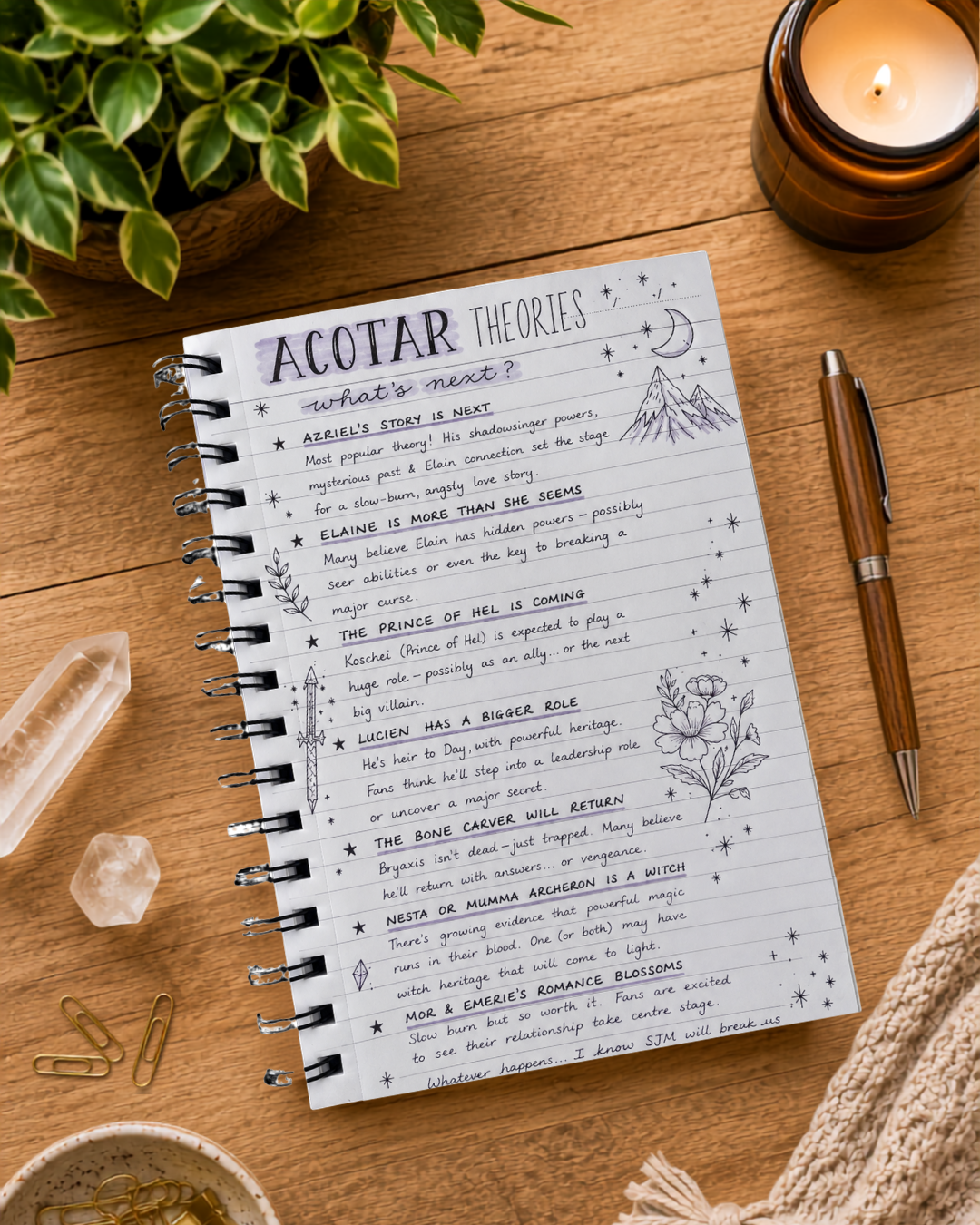 Sword Cut Out Cover Notebook