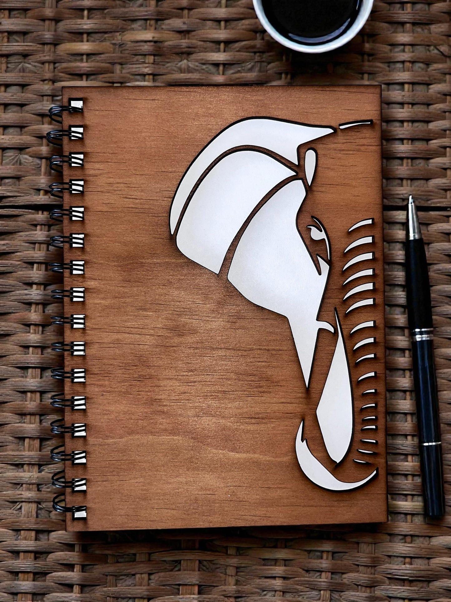 Elephant Cut Out Cover Notebook