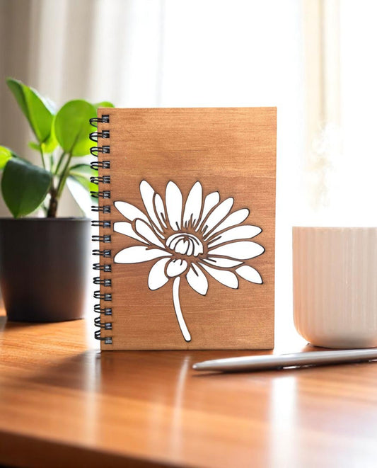 Daisy Flower Cut Out Cover Diary