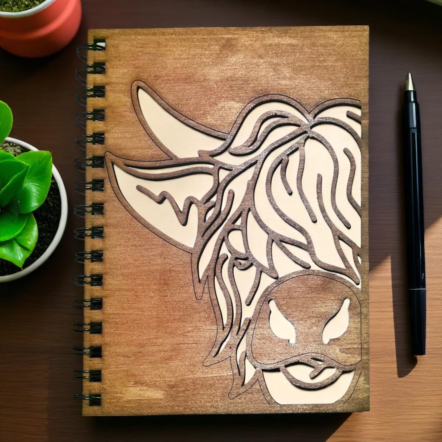 Highland Cow Cut Out Cover