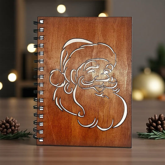 Santa Cut Out Cover Notebook