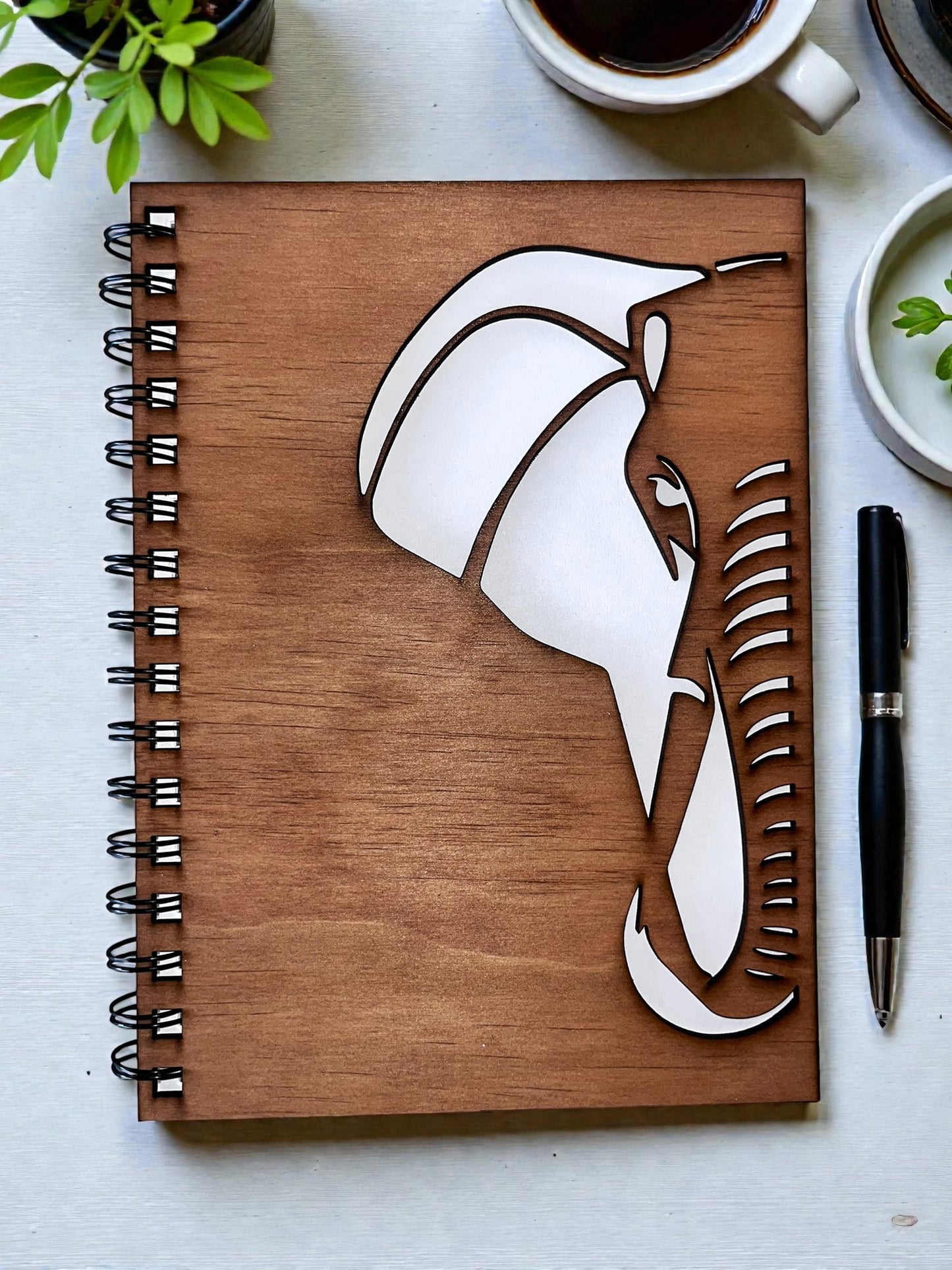 Elephant Cut Out Cover Notebook