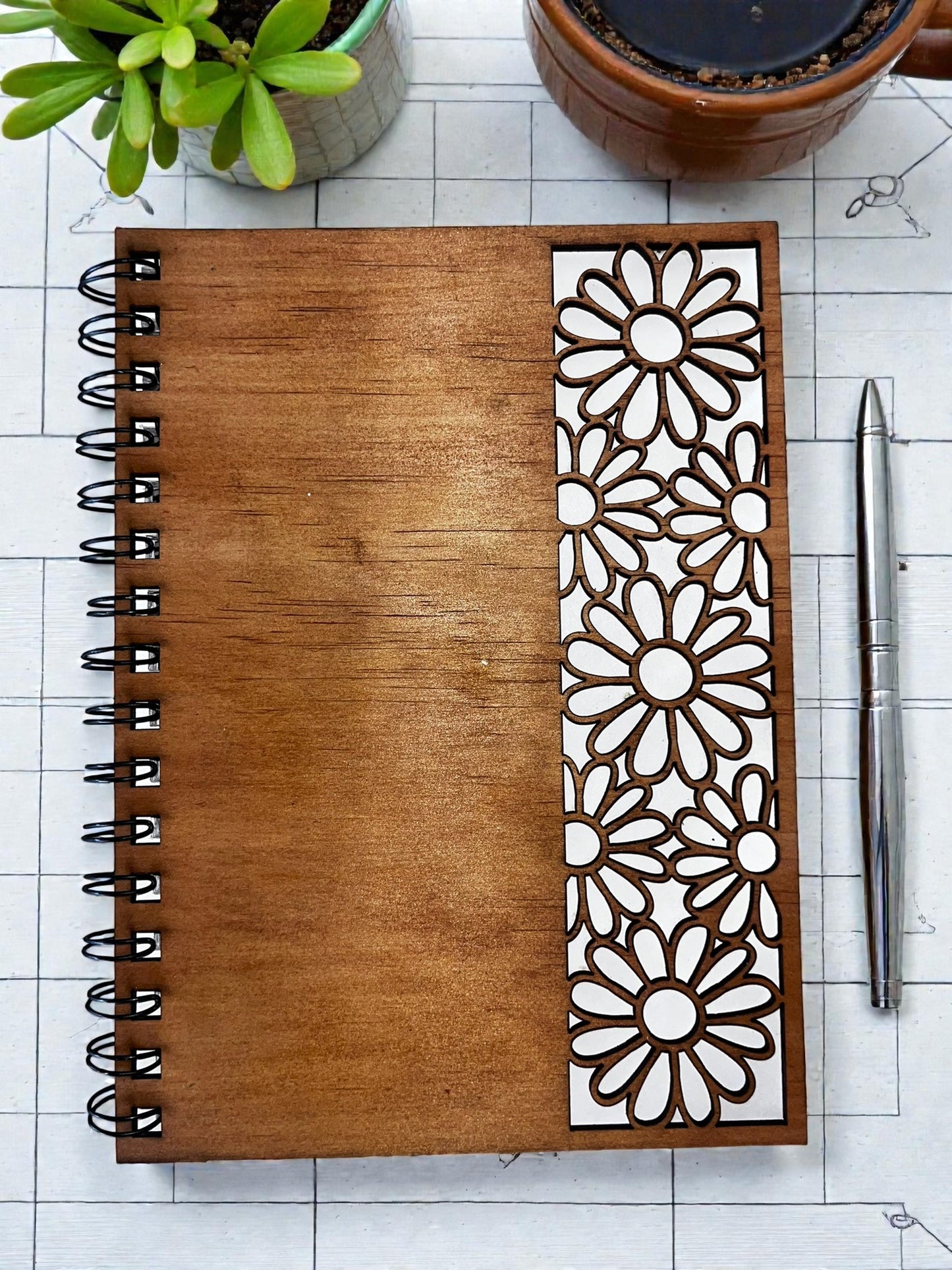 Daisy Chain Cut Out Cover Notebook