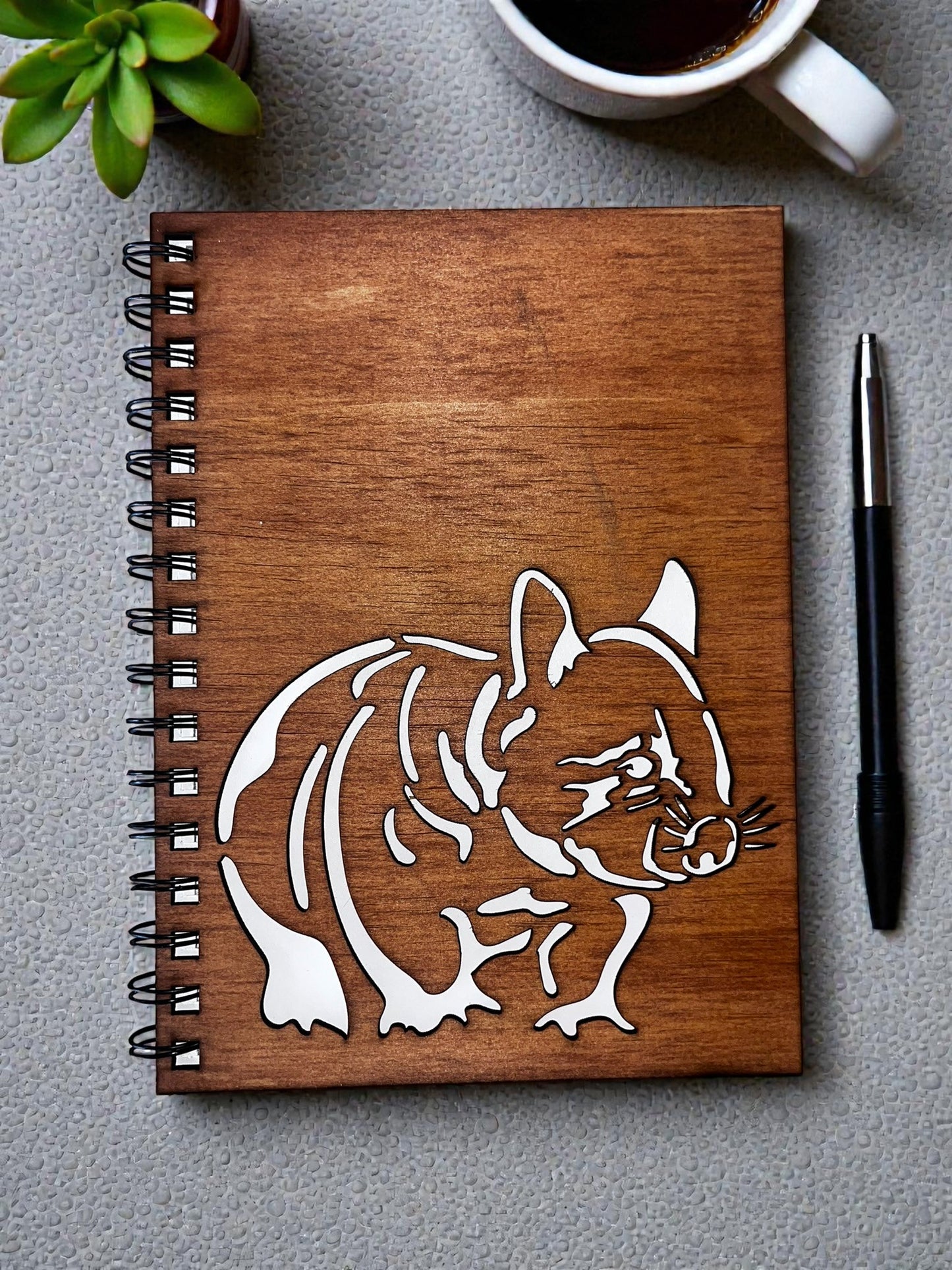 Wombat Cut Out Cover Notebook