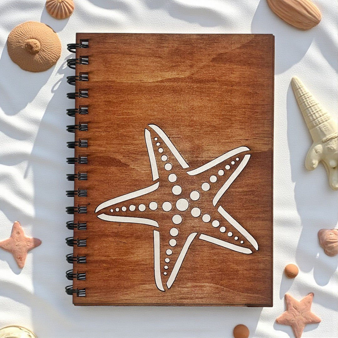 Starfish Cut Out Cover Notebook